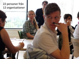 22 personer från 12 organisationer