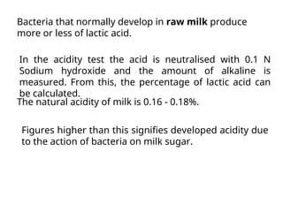 Milk test for identification of pathological organism | PPT