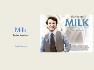 Milk
Trailer Analysis
By Alex Davies
 