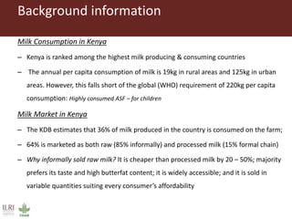 Less is more: Household milk allocation response to price change in peri-urban Nairobi