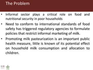 Less is more: Household milk allocation response to price change in peri-urban Nairobi