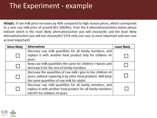 Less is more: Household milk allocation response to price change in peri-urban Nairobi
