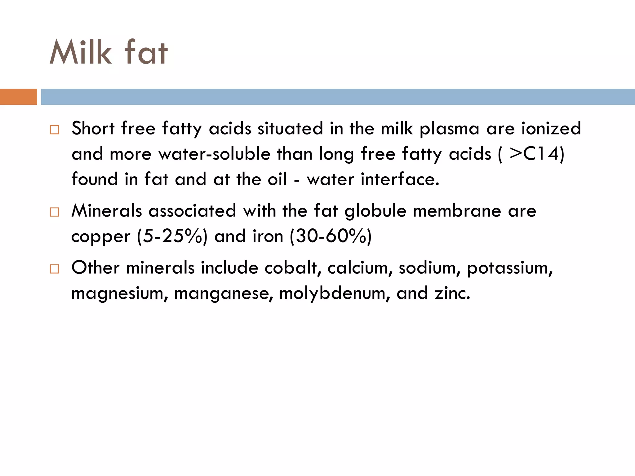 Milk chemistry and composition Basics for Dairy processing PPT