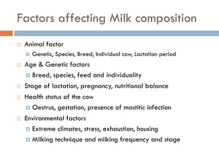 Milk chemistry and composition - Basics for Dairy processing | PDF