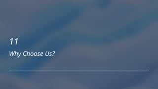 11
Why Choose Us?
 