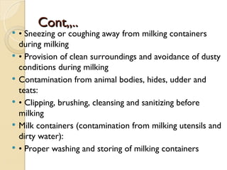 milk hygiene.999.ppt food microbiology II | PPT