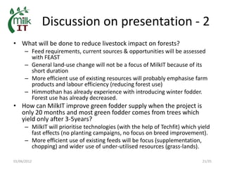 MilkIT in India: Background, current status and outlook