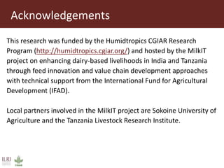Field testing—A conceptual framework for innovation platform impact assessment: The case of MilkIT dairy platforms in Tanga region, Tanzania