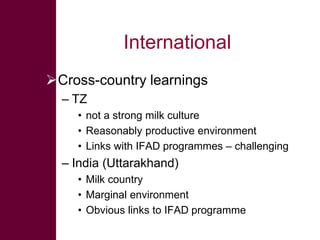 The MilkIT project in India and Tanzania