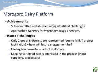 MilkIT Tanzania review and update