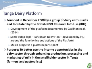 MilkIT Tanzania review and update