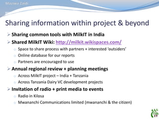 MilkIT Tanzania review and update