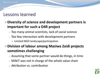 MilkIT Tanzania review and update