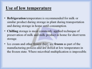 Contamination, Preservation and Spoilage of Milk and Milk Products | PDF
