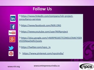 www.niir.org
Follow Us
www.entrepreneurindia.co
 