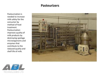 Milk processing equipment | PPTX
