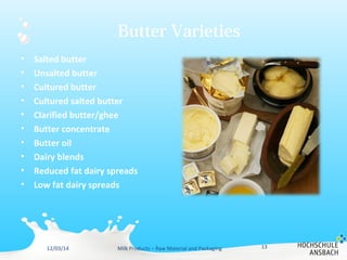 Milk products - milk and butter | PPT
