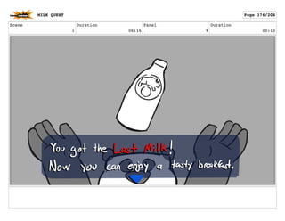 Scene
1
Duration
06:16
Panel
9
Duration
00:13
MILK QUEST Page 176/204
 