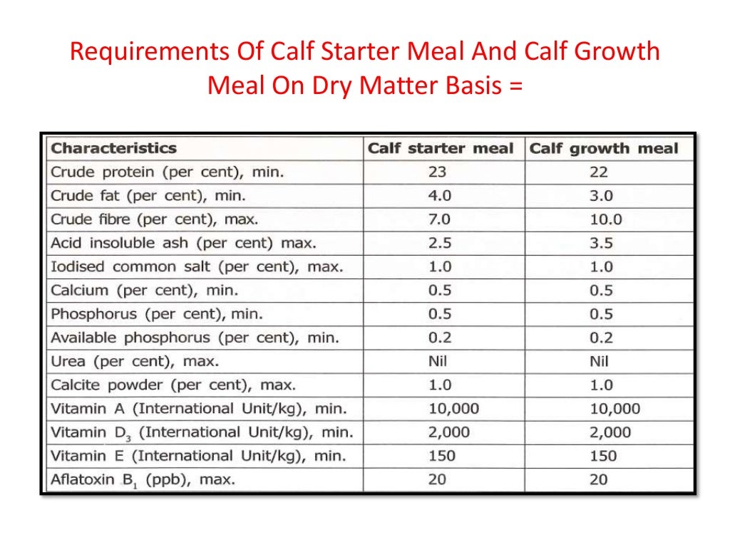 Milk replacer and calf starter