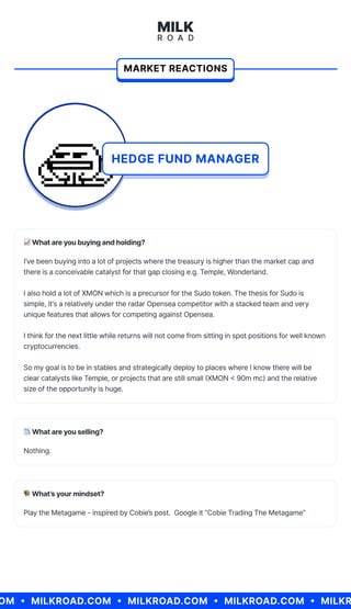 Milk Road Special Report