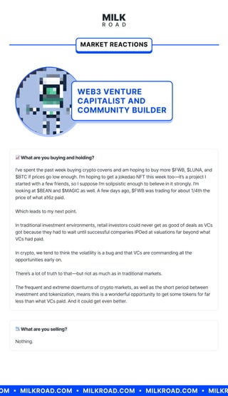 Milk Road Special Report