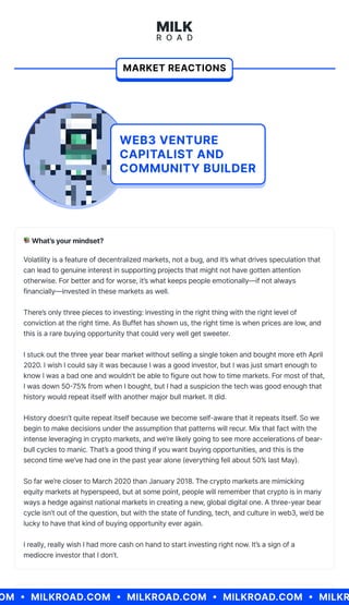 Milk Road Special Report