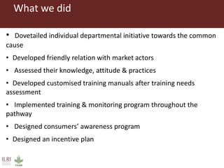 Health risk in informal milk value chain: Needs of a people-centric collective and integrated approach to address it