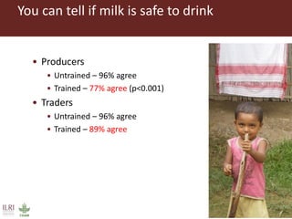 Health risk in informal milk value chain: Needs of a people-centric collective and integrated approach to address it