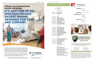 2   The Mill Creek Influence   January   January The Mill Creek Influence                                                                                                                                                             3

                                         Lo c a L a r e a co n tac t s                                                                           www.n2pub.com
                                                                                                                                                 © 2012 Neighborhood Networks Publishing, Inc.
                                                                                                                                       ™
                                                                EmErgEncy
                                                         911    emergency                                                                    AREA DIRECTOR Avery Holder
                                                                                                                                                           425.424.3663
                                                                non EmErgEncy                                                                              avery.holder@n2pub.com
                                                425-745-6175    Mill creek Police                                                           PHOTOGRAPHER Chelsi Greenwood Photography
                                                360-668-5357    Fire District #7
                                                                                                                             CONTRIBUTING WRITERS James Holder
                                                                utilitiEs                                                                         Marla Nulph
                                                800-483-1000    Verizon                                                                           Charles Doepp
                                                888-225-5773    Puget sound energy
                                                                                                                                                  Lisa & Lindsay Ware
                                                425-783-1000    snohomish county PUD                                                          CREATIVE TEAM Christie Joyce
                                                425-481-1100    Waste Management nW                                                                         Kylie Martin
                                               800-COMCAST      comcast cable                                                                               Amanda Barnette
                                                425-787-0220    alderwood Water District
                                                425-337-3647    silver Lake Water District

                                                                schools
                                                425-338-5180    Mill creek elementary
                                                425-338-5080    Penny creek elementary
                                                425-338-5175    silver Lake elementary
                                                425-338-5150    Woodside elementary
                                                425-338-5000    Heatherwood Middle school
                                                425-316-5200    Henry M Jackson High school
                                                425-379-6363    archbishop Murphy
                                                206-289-7783    King’s school

                                                                othEr
                                                425-337-1116    city of Mill creek animal control
                                                425-743-1444    Mill creek country club
                                                425-743-5544    Mill creek Public Library
                                                425-353-7433    everett transit
                                                425-745-1891    city of Mill creek
                                                                http://www.cityofmillcreek.com/ 

                                                                organizations
                                                                Mill creek Women's club
                                                                http://www.millcreekwomensclub.com
                                                                West coast aquatics center
                                                                http://www.swimwca.org/
                                                                Greater Mill creek senior center
                                                                                                            DISCLAIMER: N2 Publishing is not affiliated with or contracted by the City of Mill Creek (the “City”). This publication,
                                                                http://snohomish.wsu.edu/seniors/news.pdf
                                                                                                            including the content of articles and advertisements contained herein, is not authorized or endorsed by the City. Any
                                                                Mill creek Garden club                      articles included in this publication and/or opinions expressed therein do not necessarily reflect the views of N2 Publishing
                                                                http://www.MillCreekGardenClub.com          but remain solely those of the author(s). The paid advertisements contained within The Mill Creek Influence magazine are
                                                                                                            not endorsed or recommended by N2 Publishing or the publisher. Therefore, neither N2 Publishing nor the publisher may be
                                                                                                            held liable or responsible for business practices of these companies. NOTE: When community events take place, photogra-
                                                                                                            phers may be present to take photos for that event and they may be used in this publication.
 