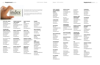 4       neighborhoodSponsors                                                                                               The Mill Creek Influence   January   January The Mill Creek Influence                                                                         neighborhoodSponsors            5




                                                                       This section has been created to give you easier access when searching for a             HOTEL / BANQUET                    PRIVATE SCHOOL                    The Jet Bar & Grill                 TAEKWONDO
                                                                       trusted neighborhood vendor to use. Take a minute to familiarize yourself                AND CONFERENCE                     Archbishop Murphy                 800 164th St SE                     White Tiger Martial Arts
                                                                       with the businesses sponsoring The Mill Creek Influence .
                                                                                                                                                                ROOMS                              12911 39th Avenue Southeast       Mill Creek, WA 98012                3922 148th St SE
                                                                       These local businesses are proud to partner with your neighborhood and                   Woodmark Hotel                     Everett, WA 98208                 (425) 743-4594                      Bothell, WA 98012
                                                                       make this newsletter possible. Please support these businesses and thank                 1200 Carillon Point                (425) 379-6363                    www.thejetbar.com                   (425) 357-0357
                                                                       them for supporting you!
                                                                                                                                                                Kirkland, WA 98033                 www.am-hs.org                                                         www.white-tiger-ma.com
                                                                                                                                                                (425) 739-6330                                                       ROOFING / HOME
                                                                                                                                                                www.thewoodmark.com                King's Schools                    IMPROVEMENT                         TAX SERVICES
                                                                                                                                                                                                   129303 Fremont Ave N              North Creek Roofing                 Toyer Dietrich CPA
                                                                                                                                                                LANDSCAPING                        Shoreline, WA 98133               17624 15th Ave SE Ste 105A          3705 Colby Ave
AUTO CARE - REPAIR              COSMETIC DENTISTRY                    FAMILY ATHLETIC                           FRAMING                                         Classic Landscape Care             (206) 289-7783                    Bothell, WA 98012                   Everett, WA 98201
Quality Foreign Auto            / ORAL SURGERY                        CLUB                                      Artisan Custom Framing                          (425) 273-4512                     www.kingsschools.org              (425) 822-6921                      (425) 258-3432
18002 Bothell Everett Highway   Bill J Mulliken DDS                   Columbia Athletic Club                    15111 Main Street A 104                         www.classiclc.com                                                    www.northcreekroofing.com           www.toyercpa.com
Mill Creek, WA 98012            16030 Bothell Everett Highway # 280   505 128th St SE                           Mill Creek, WA 98012                                                               PROFESSIONAL
(425) 481-1200                  Mill Creek, WA 98012                  Everett, WA 98208                         (425) 385-2121                                  MATTRESSES                         PHOTOGRAPHY                       SECURITY & SOUND                    TIRES, BRAKES AND
www.qualityforeignauto.com      (425) 337-4001                        (425) 745-1617                            www.artisancustomframing.com                    Mattress City                      Chelsi Greenwood Photography      INTEGRATION                         BATTERIES
                                www.millcreekdentistry.com            www.columbiaathletic.com                                                                  121 SE Everett Mall Way Suite A    (509) 795-0215                    NW Security & Sound                 Les Schwab
CHILDREN AND                                                                                                    HEALTH SERVICES                                 Everett, WA 98208                  www.chelsigreenwoodphotography.   (350) 691-4200                      13223 Bothell Everett Hwy
FAMILY PHYSICIAN                DENTIST - PEDIATRIC                   FAMILY FUN                                Providence Physicians Group                     (425) 355-7378                     com                               www.nwsecurityandsound.biz          Mill Creek, WA 98012
Puget Sound Ear Nose & Throat   Lynnwood Kids Dentist                 Mill Creek Family YMCA                    (425) 316-5080                                  www.mattress-city.com                                                                                    (425) 337-6373
15021 Main Street Suite K       18833 28th Ave W Suit B               13723 Puget Sound Drive                   www.providence.org                                                                 REAL ESTATE AGENT                 SHOPPING AND                        www.lesschwab.com
Mill Creek, WA 98012            Lynnwood, WA 98036                    Everett, WA 98028                                                                         MEAL PREPARATION                   Remax - Sue and Charles Doepp     ENTERTAINMENT
(425) 337-4810                  (425) 774-1285                        (425) 337-0123                            HOME CLEANING                                   Dinners Ready                      (425) 280-4545                    Country Village Shops               TRAVEL SERVICES
www.pugetsoundent.com           www.kidsdentist.com                   www.ymca-snoco.org                        Maid Brigade                                    12305 120th Ave N.E.                                                 23718 Bothell Everett Hwy Suite H   Bourke Travel
                                                                                                                (206) 362-8439                                  Kirkland, WA 98034                 REAL ESTATE SALES                 Bothell, WA 98021                   16120 Cascadian Way
Western Washington Family &     DOG BOARDING                          FINANCIAL PLANNER                         www.maidbrigadenw.com                           (425) 825-9323                     Darren Munson                     (425) 483-2250                      Bothell, WA 98012
Pediatric Medicine              Doggy Haven Resort and Spa            Waddell & Reed - Bryan Hendrickson                                                        www.dinnersready.com               (425) 338-9400                    www.countryvillagebothell.com       (425) 787-1115
12728 19th Ave SE Ste 300       5303 Interurban Blvd                  19217 36th Ave W Suite 201                HOME                                                                               www.munsonhomes.com                                                   www.bourketravel.com
Everett, WA 98208               Bothell, WA 98012                     Lynnwood, WA 98036                        IMPROVEMENT                                     ORTHODONTIST                                                         SPA
(425) 317-8025                  (425) 482-4472                        (425) 774-9053                            Granite Transformations                         John W Stieber D.D.S.              RESTAURANT                        Lorinda's Salon Spa Store           WINDOW COVERING
www.wwmedgroup.com              www.doggyhaven.com/                   bhendrickson.wrfa.com/                    11524 Mukilteo Speedway                         1025 153rd St. SE                  La Palmera                        800 164th St SE                     Budget Blinds
                                                                                                                Mukilteo, WA 98275                              Mill Creek, WA 98012               1629 Center Rd                    Mill Creek, WA 98012                9915 7th Ave St Se
CHURCHES                        FACIALS / SKIN CARE                   FIREPLACES &                              (425) 773-4938                                  (425) 745-6322                     Everett, WA 98204                 (425) 743-9722                      Everett, WA 98208
Gold Creek Community Church     Mill Creek Skin and Laser             BARBECUES                                 www.granitetransformations.                     www.jwstieber.com                  (425) 379-5100                    www.lorindassalon.com               (425) 338-7933
4326 148th St SE                15111 Main Street                     Hearthside & Home                         com/northseattle/                                                                  www.lapmillcreek.com                                                  www.budgetblindsmillcreek.com
Mill Creek, WA 98012            Mill Creek, WA 98012                  4829 196th SW #D                                                                          PET FENCING                                                          Woodmark Hotel
(425) 316-3333                  (425) 316-8200                        Lynnwood, WA 98036                        HOSPITAL                                        Invisible Fence                    Russell's Restaurant              1200 Carillon Point                 YOGA
www.goldcreek.org               www.millcreekskinlaser.com            (425) 771-6434                            Providence Regional Medical Center              (888) 897-5917                     3305 Monte Villa Parkway          Kirkland, WA 98033                  Laughing Buddha Yoga
                                                                      www.hearthsideandhome.com                 (425) 261-2000                                  www.invisiblefencenw.com           Bothell, WA 98012                 (425) 739-6330                      17624 15th Ave SE 111A
                                                                                                                www.providence.org                                                                 (425) 486-4072                    www.thewoodmark.com                 Mill Creek, WA 98012
                                                                                                                                                                PET TRAINING                       www.rdlcatering.com                                                   (206) 617-1672
                                                                                                                                                                Invisible Fence                                                                                          laughingbuddhayogastudio.com
                                                                                                                                                                (888) 897-5917
                                                                                                                                                                www.invisiblefencenw.com
 