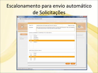 Escalonamento para envio automático de Solicitações 