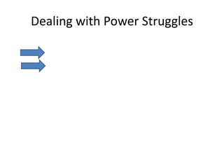 Dealing with Power Struggles
 