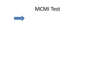 MCMI Test
 
