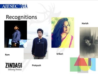 Recognitions
Ram
Pratyush
Srikari
Harish
