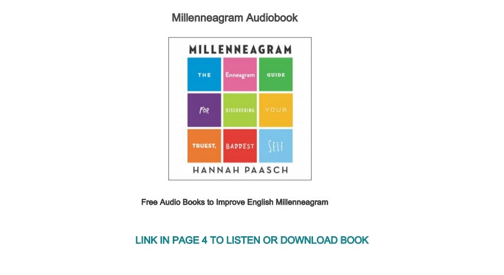 Free Audio Books To Improve English Millenneagram