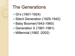 Millennial learners | PPTX