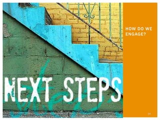 HOW DO WE
ENGAGE?

14

 