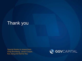 Special thanks to researchers
Andy Bromberg, Jacob Cooper,
Kai Jiang and Karine Hsu
Thank you
 