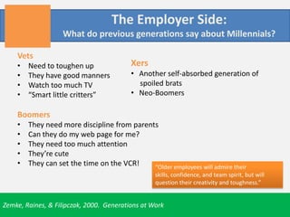Do you believe that Millennials are harder to employ?