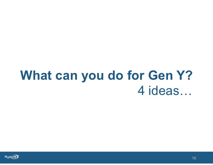 gen y in the workforce