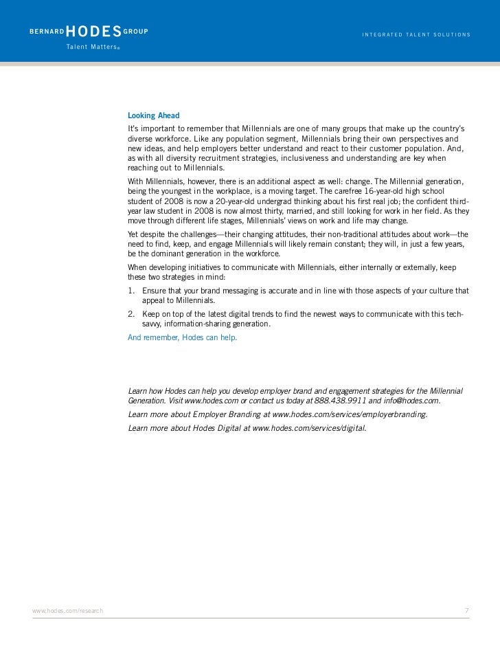 Millennials compared to other generations picture