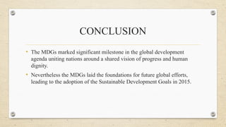Mdg Partiprogram Comprehensive Overview of the United Nations Millennium Development ...