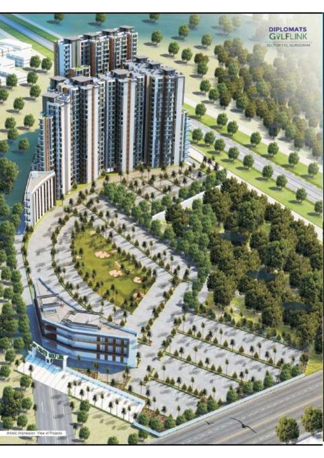 Project elevation of Millennium Diplomats Golf Link Sector 110 Gurgaon