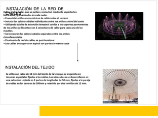 INSTALACIÓN DE LA RED DE

Cables	
  individuales	
  que	
  se	
  juntan	
  y	
  conectan	
  mediante	
  soportortes	
  
CA...