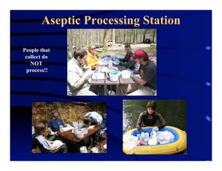 Aseptic Processing Station
People that
collect do
NOT
process!!
 