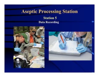 Data Recording
Aseptic Processing Station
Station 5
 