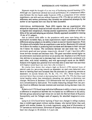 miller biofeedback and visceral learning cut