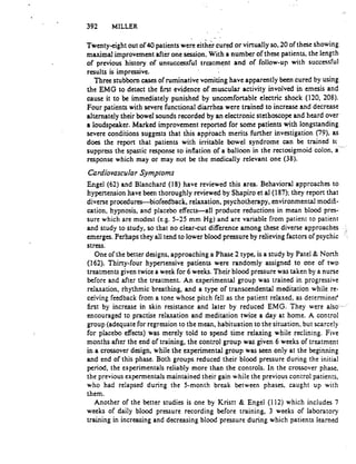 miller biofeedback and visceral learning cut