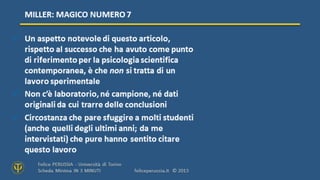 Miller Magico numero 7
