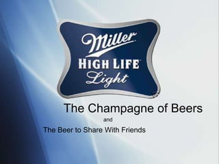 The Champagne of Beers and The Beer to Share With Friends 
